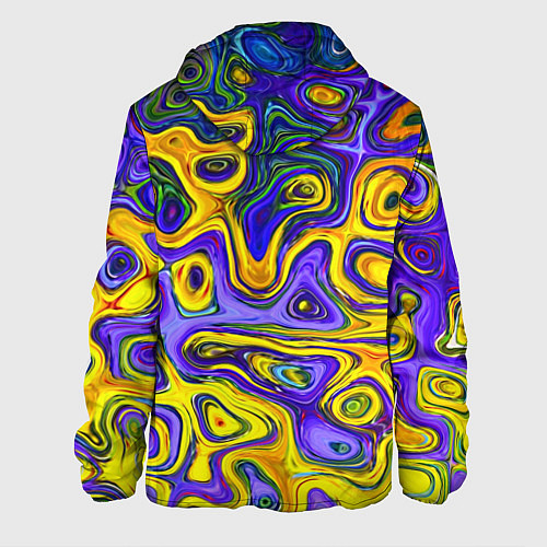 Мужская куртка Цветная текстура / 3D-Черный – фото 2