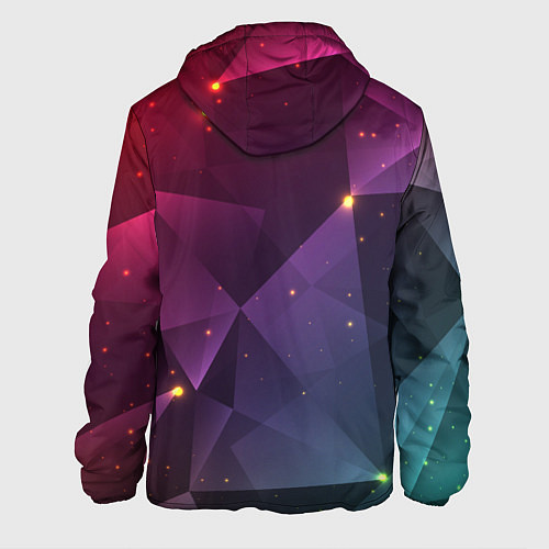 Мужская куртка Colorful triangles / 3D-Черный – фото 2