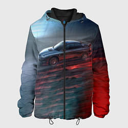 Куртка с капюшоном мужская Subaru, цвет: 3D-черный