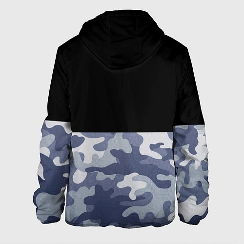 Мужская куртка Камуфляж: черный/голубой / 3D-Черный – фото 2