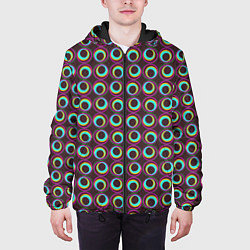 Куртка с капюшоном мужская Циркуляция, цвет: 3D-черный — фото 2