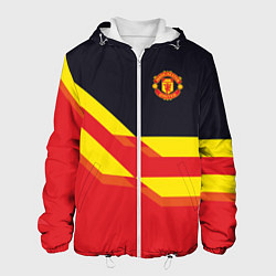 Куртка с капюшоном мужская Man United FC: Red style, цвет: 3D-белый