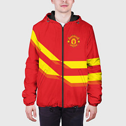 Куртка с капюшоном мужская Manchester United 3, цвет: 3D-черный — фото 2