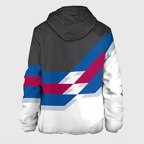 Мужская куртка Barcelona FC: White style / 3D-Черный – фото 2