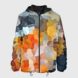 Куртка с капюшоном мужская Мозаика в блеске, цвет: 3D-черный