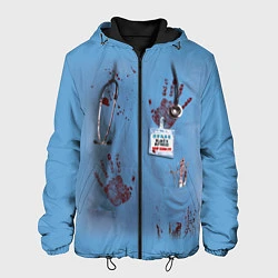 Куртка с капюшоном мужская Костюм врача кровь, цвет: 3D-черный