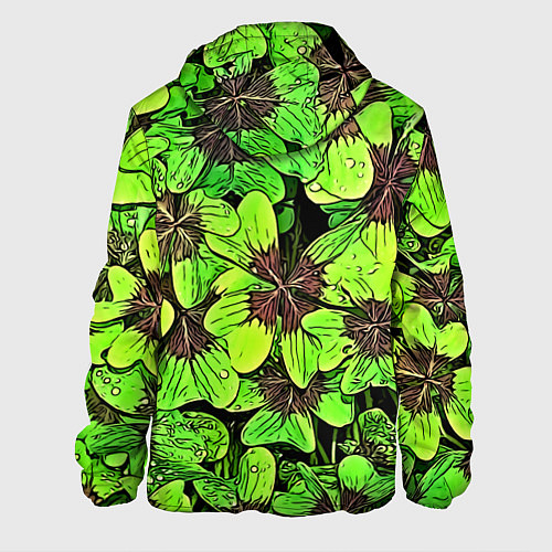 Мужская куртка Clover pattern / 3D-Черный – фото 2