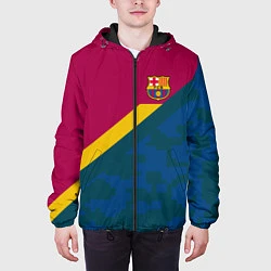 Куртка с капюшоном мужская Barcelona FC: Sport Camo 2018, цвет: 3D-черный — фото 2