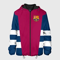Куртка с капюшоном мужская Barcelona FC: Vintage 2018, цвет: 3D-черный
