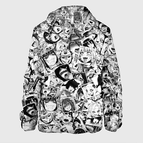 Мужская куртка Ahegao: Black & White / 3D-Черный – фото 2