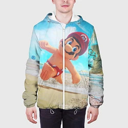 Куртка с капюшоном мужская Super Mario Summer Odyssey, цвет: 3D-белый — фото 2