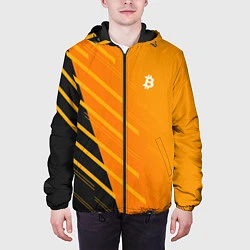 Куртка с капюшоном мужская Bitcoin Style, цвет: 3D-черный — фото 2