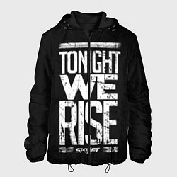 Куртка с капюшоном мужская Skillet: We Rise, цвет: 3D-черный