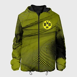 Куртка с капюшоном мужская FC Borussia Sport, цвет: 3D-черный