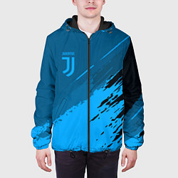 Куртка с капюшоном мужская FC Juventus: Blue Original, цвет: 3D-черный — фото 2