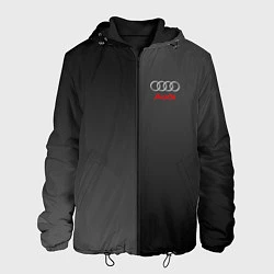 Куртка с капюшоном мужская Audi: Metallic Style, цвет: 3D-черный