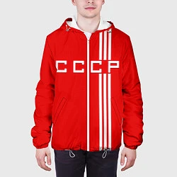 Куртка с капюшоном мужская Cборная СССР, цвет: 3D-белый — фото 2