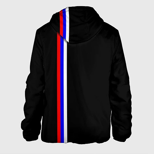 Мужская куртка Лента с гербом России / 3D-Черный – фото 2