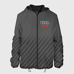 Куртка с капюшоном мужская Audi: Grey Sport Line, цвет: 3D-черный