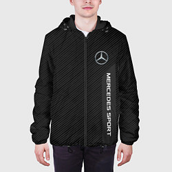 Куртка с капюшоном мужская Mercedes AMG: Sport Line, цвет: 3D-черный — фото 2