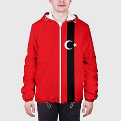 Куртка с капюшоном мужская Турция, цвет: 3D-белый — фото 2