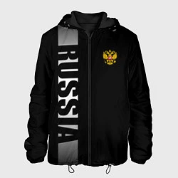Куртка с капюшоном мужская Russia: Black Line, цвет: 3D-черный