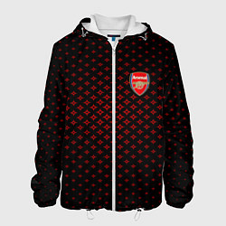 Куртка с капюшоном мужская Arsenal: Sport Grid, цвет: 3D-белый