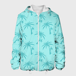 Куртка с капюшоном мужская GTA VC: Blue Palms, цвет: 3D-белый
