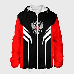 Куртка с капюшоном мужская Russia: Sport Line, цвет: 3D-белый