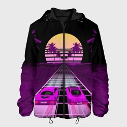 Куртка с капюшоном мужская Digital Race, цвет: 3D-черный