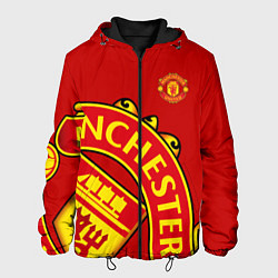 Куртка с капюшоном мужская FC Man United: Red Exclusive, цвет: 3D-черный