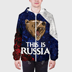 Куртка с капюшоном мужская Russia: Roaring Bear, цвет: 3D-белый — фото 2