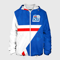 Куртка с капюшоном мужская KSI ICELAND STAR, цвет: 3D-белый