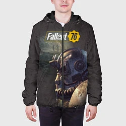 Куртка с капюшоном мужская Fallout 76, цвет: 3D-черный — фото 2