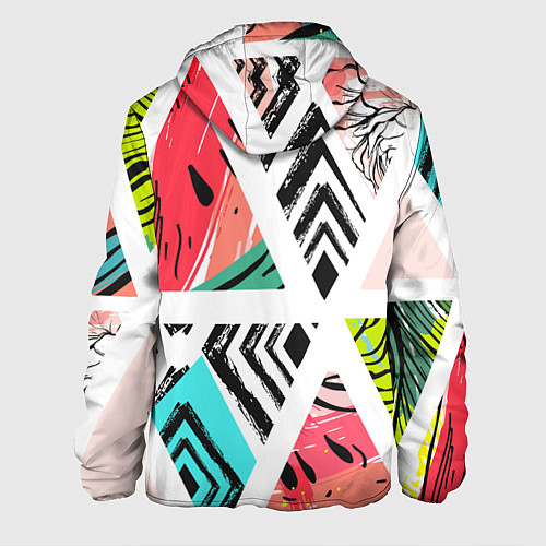 Мужская куртка Тропическое ассорти / 3D-Черный – фото 2