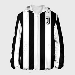 Куртка с капюшоном мужская FC Juventus, цвет: 3D-белый