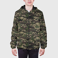 Куртка с капюшоном мужская Лига лени, цвет: 3D-черный — фото 2