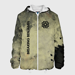 Куртка с капюшоном мужская Breaking Benjamin, цвет: 3D-белый