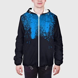 Куртка с капюшоном мужская Android Blood: Blue, цвет: 3D-белый — фото 2