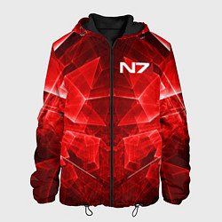 Куртка с капюшоном мужская Mass Effect: Red Armor N7, цвет: 3D-черный