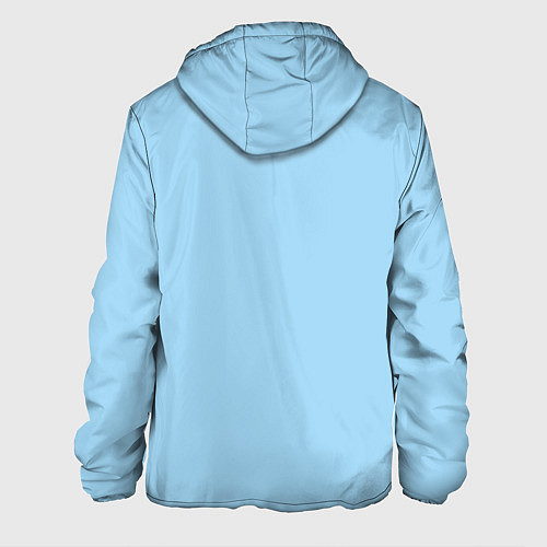 Мужская куртка Голубая заливка / 3D-Черный – фото 2