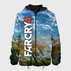 Куртка с капюшоном мужская Far Cry 4: Ice Mountains, цвет: 3D-черный