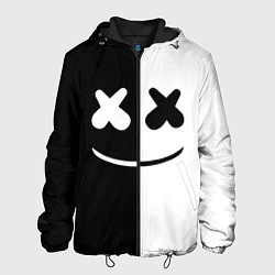 Куртка с капюшоном мужская Marshmello: Black & White, цвет: 3D-черный