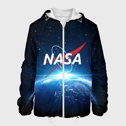 Куртка с капюшоном мужская NASA: Sunrise Earth, цвет: 3D-белый