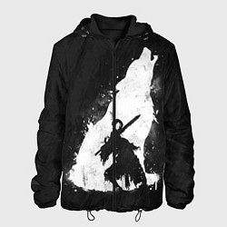 Куртка с капюшоном мужская Dark Souls: Howling Wolf, цвет: 3D-черный