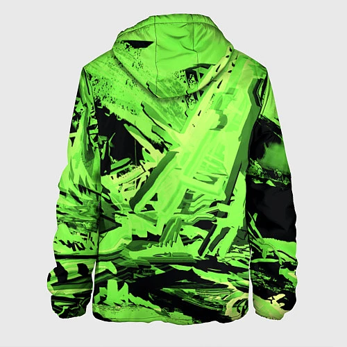 Мужская куртка Cyberpunk 2077: Green Breaks / 3D-Черный – фото 2