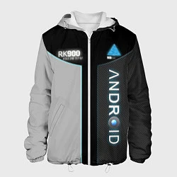 Куртка с капюшоном мужская Detroit: Android RK900, цвет: 3D-белый