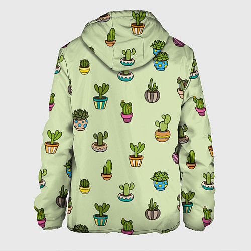 Мужская куртка Веселый кактус / 3D-Черный – фото 2