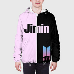 Куртка с капюшоном мужская BTS Jimin, цвет: 3D-белый — фото 2