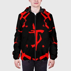 Куртка с капюшоном мужская DOOM: Red Slayer, цвет: 3D-черный — фото 2